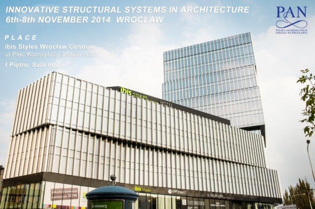 International Scientific Workshop "Innovative Structural Systems in Architecture" ISSA 2014